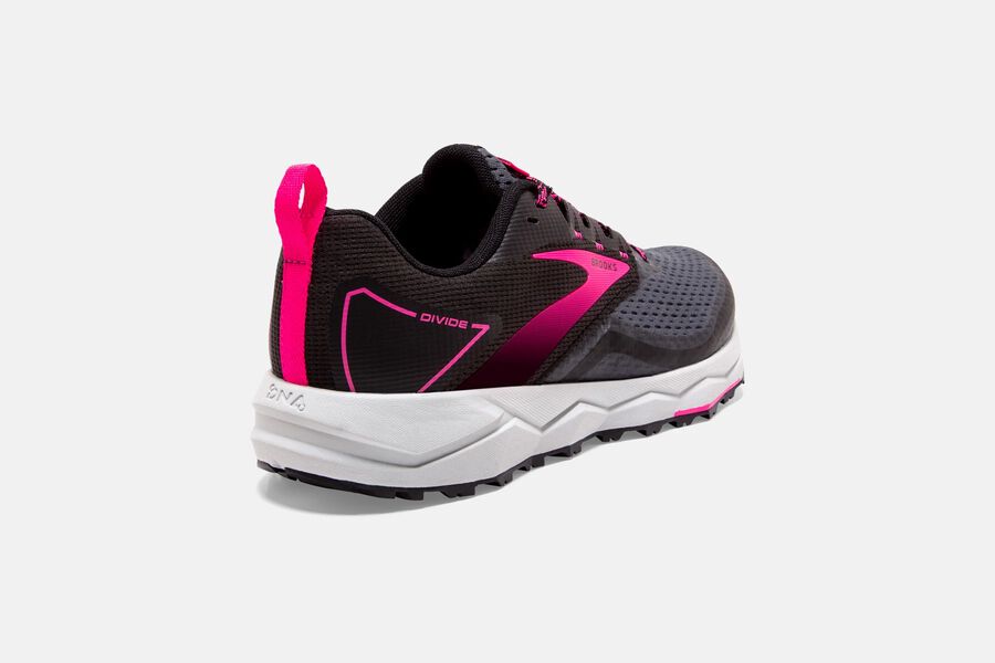 Brooks Israel Divide 2 Trail Running Shoes Womens - Black/Pink - IBE-036745